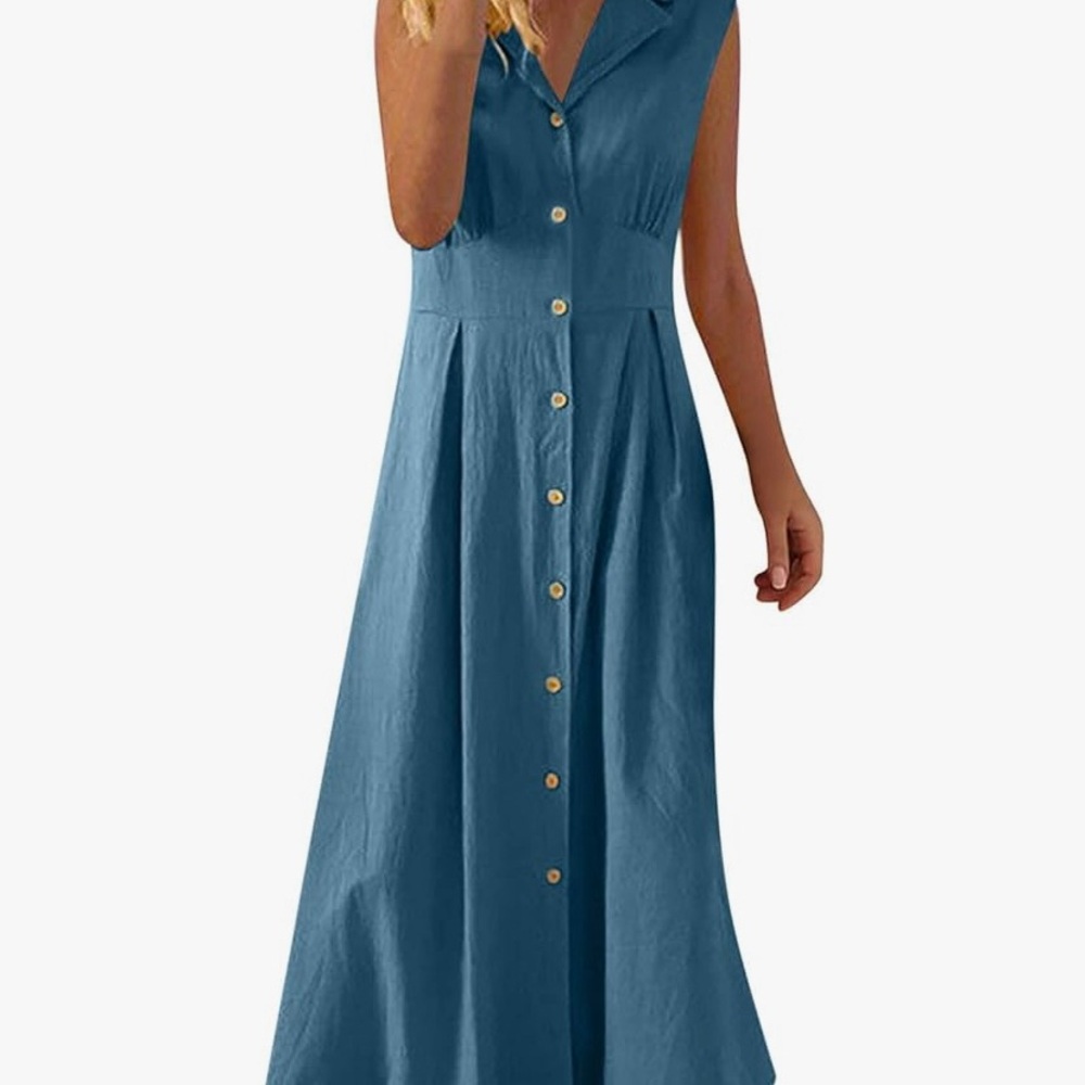 NEW!! Beautiful Blue Maxi Dress